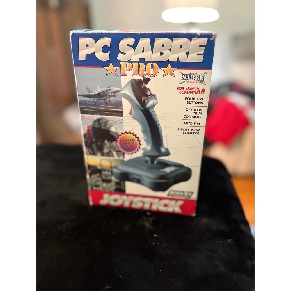 InterAct PC Sabre Pro Joystick Vintage IBM PC Compatible Flight Controller Boxed
